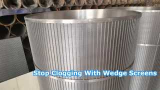 SS304 Reverse Wedge Wire Screen Tube (τύπος φίλτρου FITO)