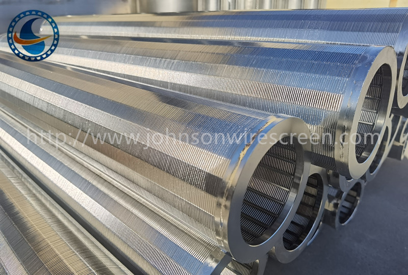 SS304 Σλοτ 25μm Johnson Wedge Wire Screen Filter Μέχρι 80% ανοικτή περιοχή