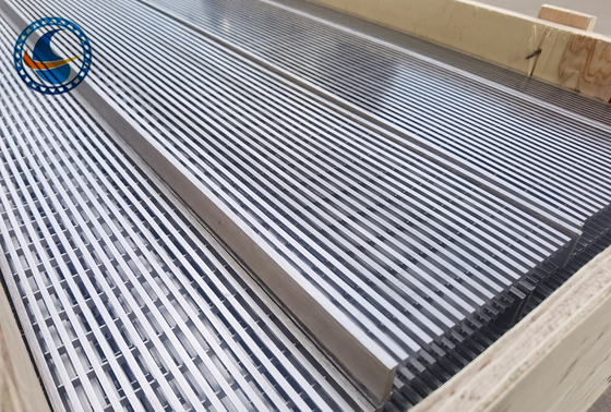 Ευθεία αυλάκωση ανοξείδωτου 316l 3mm επιτροπής οθόνης καλωδίων σφηνών κιγκλιδωμάτων