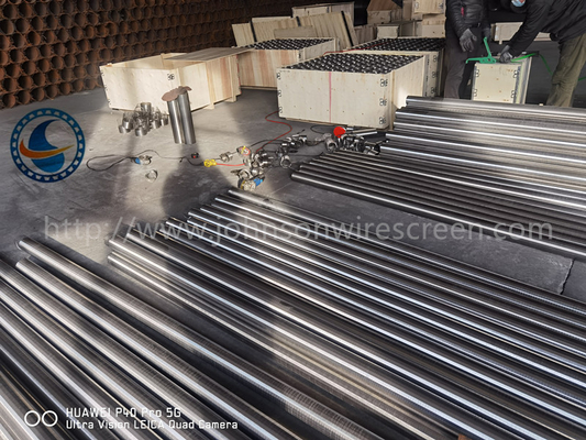 SS304 OD100MM 0,3MM Slot Wedge Wire Screen για εξοικονόμηση νερού