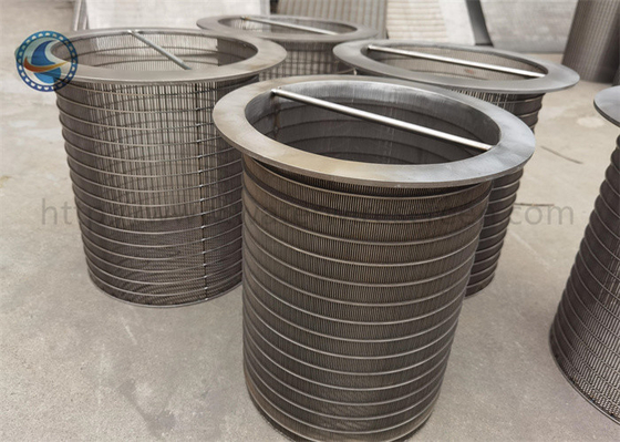 321 Ανοξείδωτος χάλυβας Johnson V Wire Screen Welding Cylinder for Filter